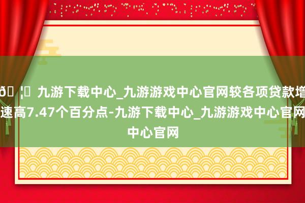 🦄九游下载中心_九游游戏中心官网较各项贷款增速高7.47个百分点-九游下载中心_九游游戏中心官网