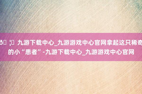 🦄九游下载中心_九游游戏中心官网拿起这只稀奇的小“患者”-九游下载中心_九游游戏中心官网