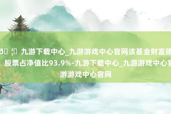 🦄九游下载中心_九游游戏中心官网该基金财富建树：股票占净值比93.9%-九游下载中心_九游游戏中心官网