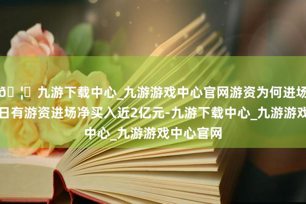 🦄九游下载中心_九游游戏中心官网游资为何进场扫货？近日有游资进场净买入近2亿元-九游下载中心_九游游戏中心官网